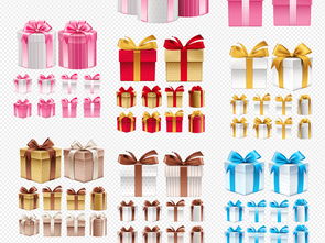 精美卡通禮品禮盒素材 模板下載與效果展示